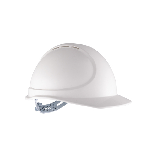 WORKWEAR, SAFETY & CORPORATE CLOTHING SPECIALISTS - Force360 GTE3 Essential Type 1 ABS Vented Hard Hat with Slide Lock Harness
