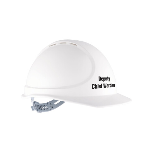 WORKWEAR, SAFETY & CORPORATE CLOTHING SPECIALISTS Force360 GTE3 Deputy Chief Warden Essential Type 1 ABS Vented Hard Hat with Slide Lock Harness