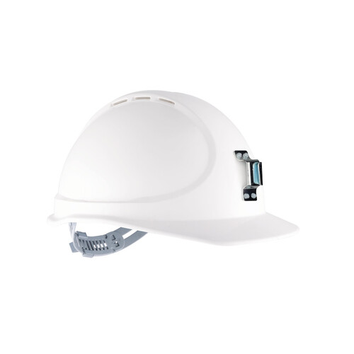 WORKWEAR, SAFETY & CORPORATE CLOTHING SPECIALISTS - Force360 GTE9 Essential Type 1 ABS Vented Miners Hard Hat with Slide Lock Harness