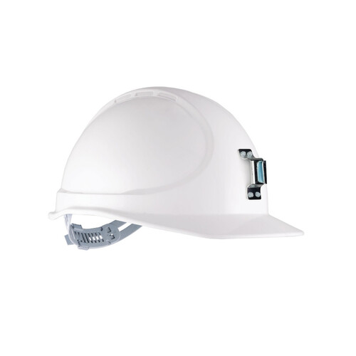 WORKWEAR, SAFETY & CORPORATE CLOTHING SPECIALISTS Force360 GTE10 Essential Type 1 ABS Non-Vented Miners Hard Hat with Slide Lock Harness