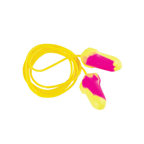 WORKWEAR, SAFETY & CORPORATE CLOTHING SPECIALISTS Force360 T-Shaped Corded Disposable Earplug Class 5, 27dB (100pr Per Box)