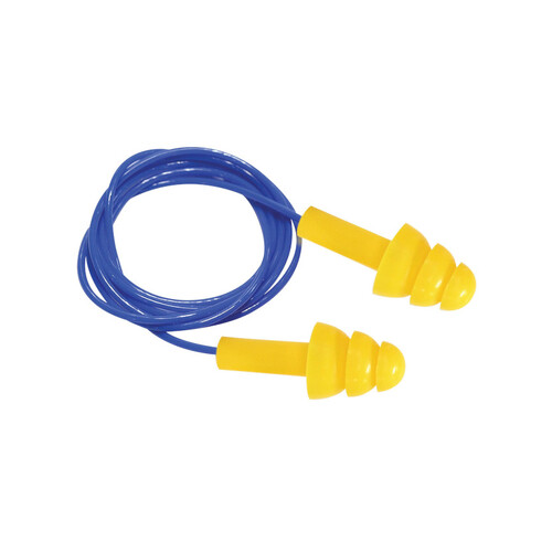 WORKWEAR, SAFETY & CORPORATE CLOTHING SPECIALISTS Force360 Silicone Corded Reuseable Earplug Class 4, 24dB (100pr Per Box)