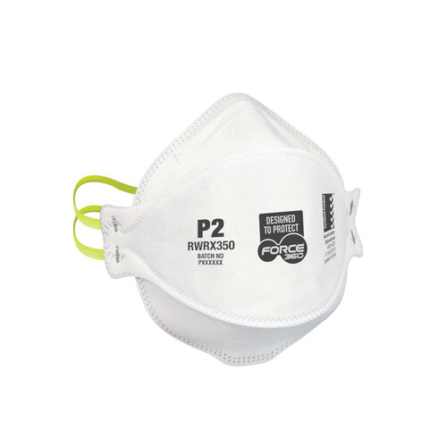 WORKWEAR, SAFETY & CORPORATE CLOTHING SPECIALISTS - Force360 P2 Flat Fold Disposable Respirator (20 per box)