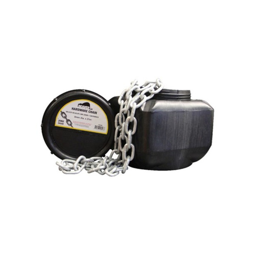 WORKWEAR, SAFETY & CORPORATE CLOTHING SPECIALISTS CHAIN LONG LINK PROOF COIL S/C 25KG DRUMPACK 8MM APPROX 23M