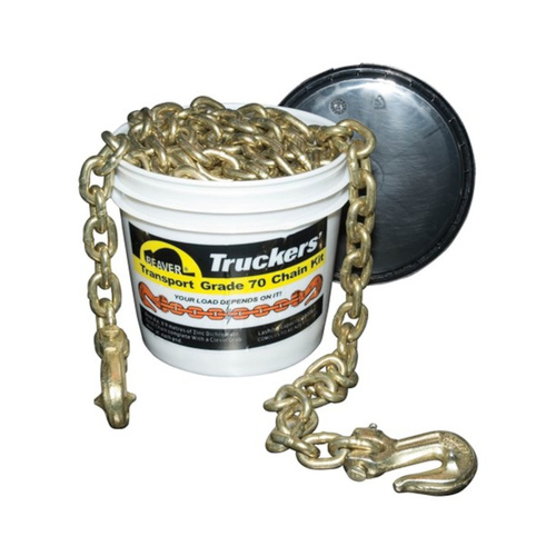 WORKWEAR, SAFETY & CORPORATE CLOTHING SPECIALISTS 8mm x 9mtr Grade 70 Transport Chain Kit L.C3800Kg