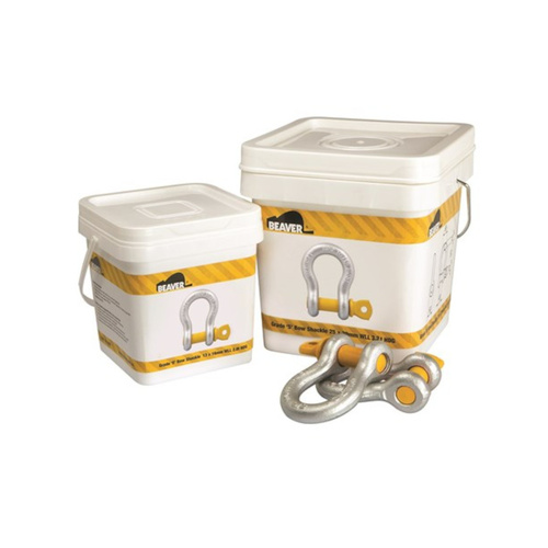 WORKWEAR, SAFETY & CORPORATE CLOTHING SPECIALISTS Grade'S' BOW SHook 11X13mm HDG WLL 1.5T PAIL PACK - 20PCS