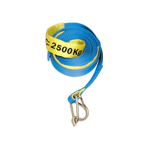 WORKWEAR, SAFETY & CORPORATE CLOTHING SPECIALISTS - 50mmx9mWinch Replacement Strap C/W H/K- LC3000kgs