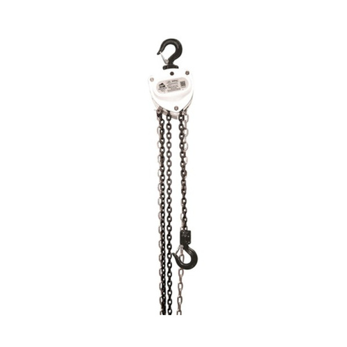WORKWEAR, SAFETY & CORPORATE CLOTHING SPECIALISTS BEAVER 3S HEAVY DUTY INDUSTRIAL CHAIN BLOCK - 6M X 500KG - WHITE