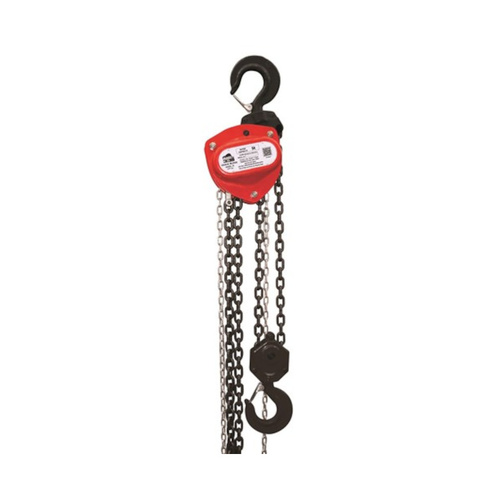 WORKWEAR, SAFETY & CORPORATE CLOTHING SPECIALISTS BEAVER 3S OVERLOAD INDUSTRIAL CHAIN BLOCK - 6M X 10T - ORANGE