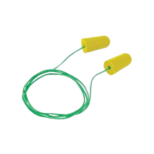 WORKWEAR, SAFETY & CORPORATE CLOTHING SPECIALISTS Frontier Corded Foam Ear Plug 28dB Class 5 Blue - Retail pack 5 pairs