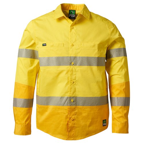 WORKWEAR, SAFETY & CORPORATE CLOTHING SPECIALISTS - LSH-2T - Hi Vis Reflective Stretch Work Shirt