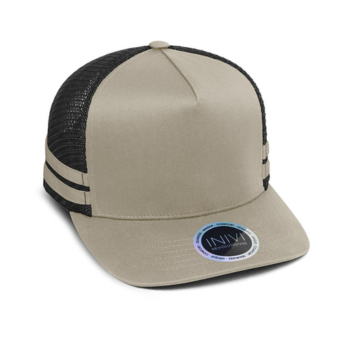 WORKWEAR, SAFETY & CORPORATE CLOTHING SPECIALISTS INIVI SEAMLESS SIDE AND BACK PANEL POLYCOTTON/MESH - SNAPBACK