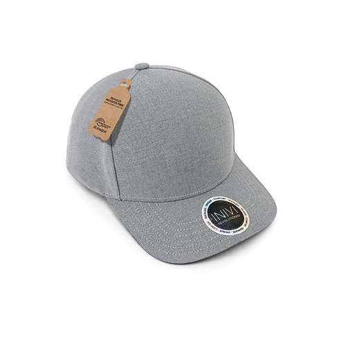 WORKWEAR, SAFETY & CORPORATE CLOTHING SPECIALISTS INIVI 2 PANEL SEAMLESS CAP  -  100% RPET CAP - SNAPBACK - ELASTIC SWEATBAND
