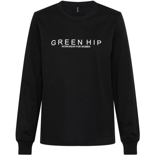 WORKWEAR, SAFETY & CORPORATE CLOTHING SPECIALISTS Green Hip Long Sleeve T-Shirt
