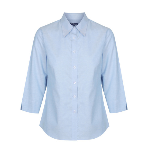 WORKWEAR, SAFETY & CORPORATE CLOTHING SPECIALISTS - OXFORD - WOMEN'S OXFORD 3/4 SLEEVE SHIRT