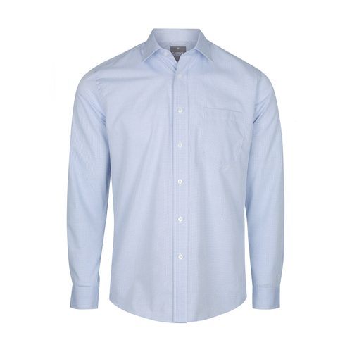WORKWEAR, SAFETY & CORPORATE CLOTHING SPECIALISTS GUILDFORD - MEN'S SQUARE TEXTURED LONG SLEEVE SHIRT
