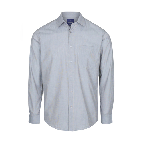 WORKWEAR, SAFETY & CORPORATE CLOTHING SPECIALISTS SMITH - MEN'S END ON END LONG SLEEVE SHIRT