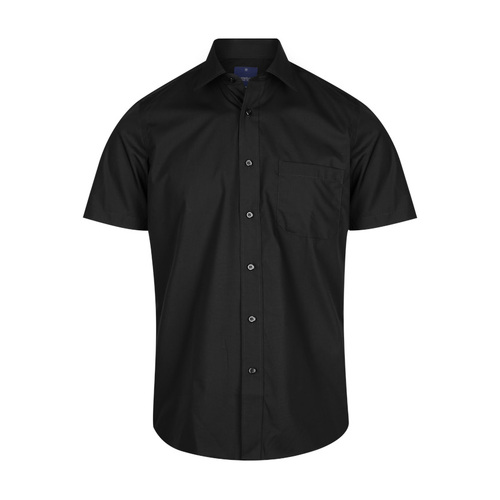 WORKWEAR, SAFETY & CORPORATE CLOTHING SPECIALISTS NICHOLSON - MEN'S SHORT SLEEVE PREMIUM POPLIN SHIRT
