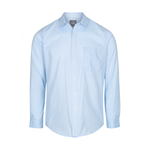 WORKWEAR, SAFETY & CORPORATE CLOTHING SPECIALISTS BELL - MEN'S MINI CHECK LONG SLEEVE SHIRT