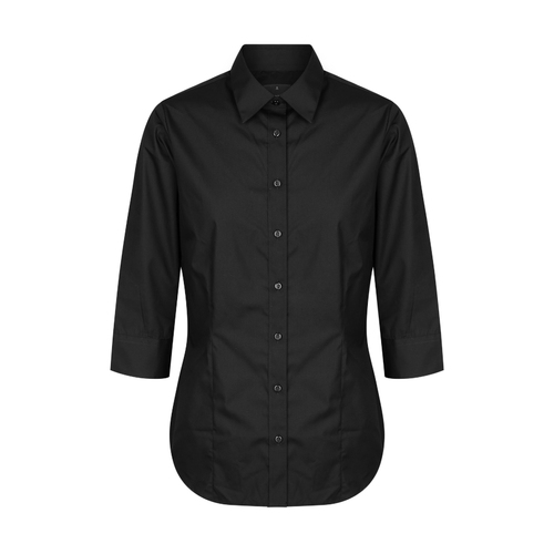 WORKWEAR, SAFETY & CORPORATE CLOTHING SPECIALISTS NICHOLSON - WOMEN'S 3/4 SLEEVE PREMIUM POPLIN SHIRT