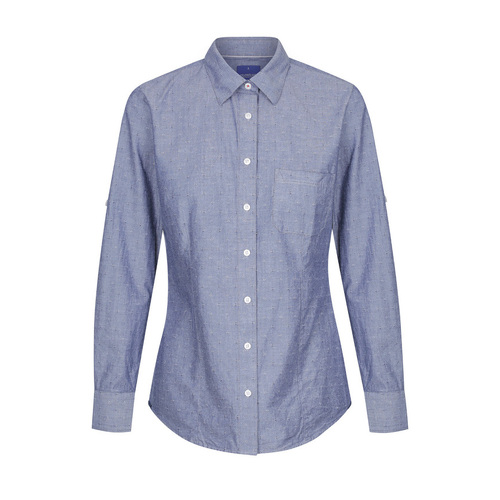 WORKWEAR, SAFETY & CORPORATE CLOTHING SPECIALISTS HARDWARE - WOMEN'S CHAMBRAY DOBBY SHIRT