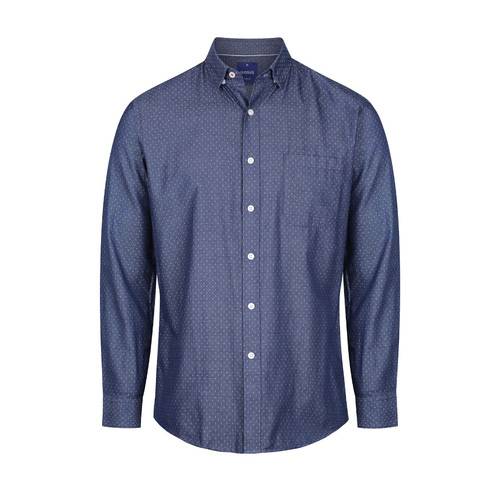 WORKWEAR, SAFETY & CORPORATE CLOTHING SPECIALISTS WELLINGTON - Men's Denim Dobby Shirt