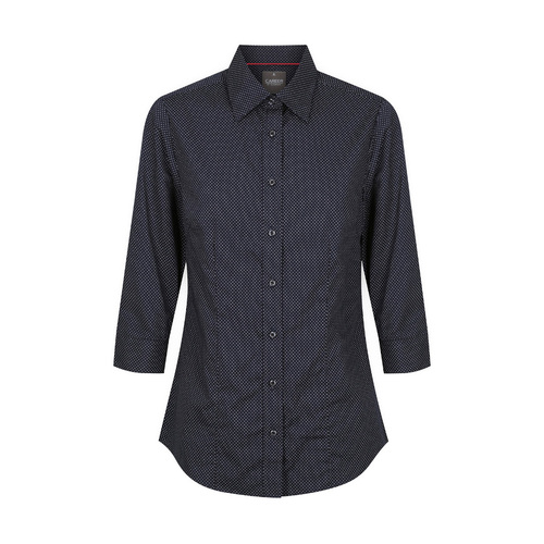 WORKWEAR, SAFETY & CORPORATE CLOTHING SPECIALISTS SOHO - WOMEN'S 3/4 SLEEVE DOT PRINT SHIRT
