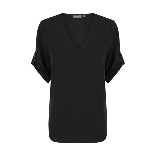 WORKWEAR, SAFETY & CORPORATE CLOTHING SPECIALISTS Womens Reese - V Neck Luxe Soft Top