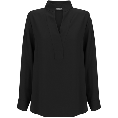 WORKWEAR, SAFETY & CORPORATE CLOTHING SPECIALISTS - CAREER ASHA LONG SLEEVE TOP - Black - 6