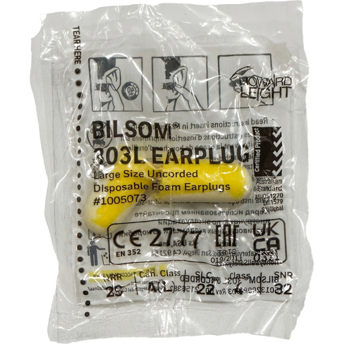 WORKWEAR, SAFETY & CORPORATE CLOTHING SPECIALISTS - 303 Disposable Earplugs Large Uncorded 200/Box