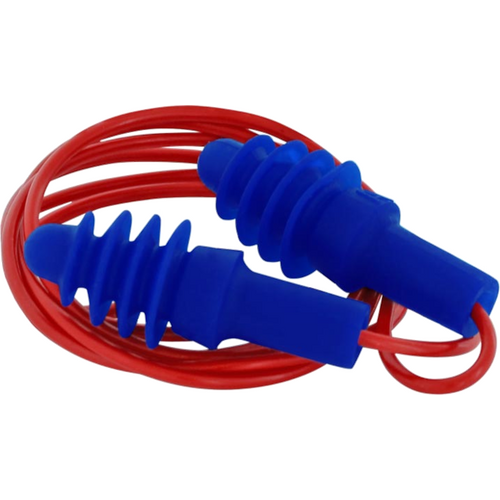 WORKWEAR, SAFETY & CORPORATE CLOTHING SPECIALISTS - AirSoft Reusable Earplug Red Polycord 50/Box