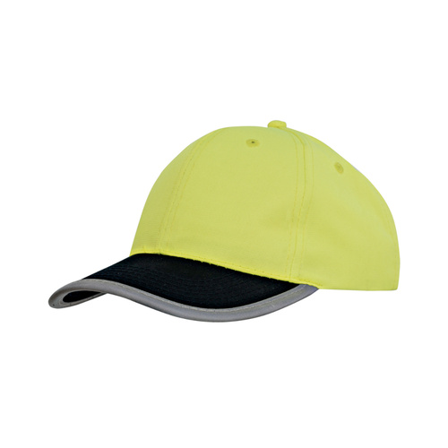 WORKWEAR, SAFETY & CORPORATE CLOTHING SPECIALISTS Luminescent Safety Cap with Reflective Trim