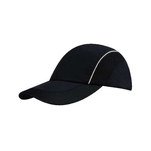 WORKWEAR, SAFETY & CORPORATE CLOTHING SPECIALISTS Sports Cap  - Spring Woven Fabric with Mesh to Side Panels and Peak