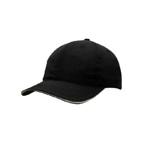 WORKWEAR, SAFETY & CORPORATE CLOTHING SPECIALISTS Spring Woven Fabric Cap with Wind Strap & Clip