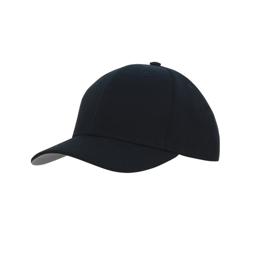 WORKWEAR, SAFETY & CORPORATE CLOTHING SPECIALISTS - Premium American Twill Cap with Contrast Peak Under