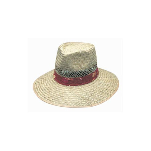 WORKWEAR, SAFETY & CORPORATE CLOTHING SPECIALISTS - Natural Straw Hat with Green Under