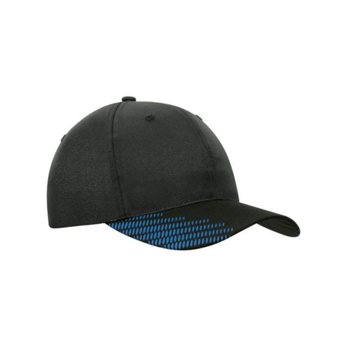WORKWEAR, SAFETY & CORPORATE CLOTHING SPECIALISTS - Breathable Poly Twill Cap with Peak Flash Print