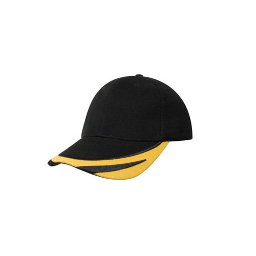 WORKWEAR, SAFETY & CORPORATE CLOTHING SPECIALISTS Brushed Heavy Cotton Cap with Peak Trim Embroidered