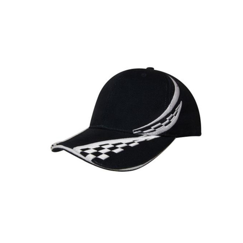 WORKWEAR, SAFETY & CORPORATE CLOTHING SPECIALISTS Brushed Heavy Cotton Cap with Swirling Checks & Sandwich