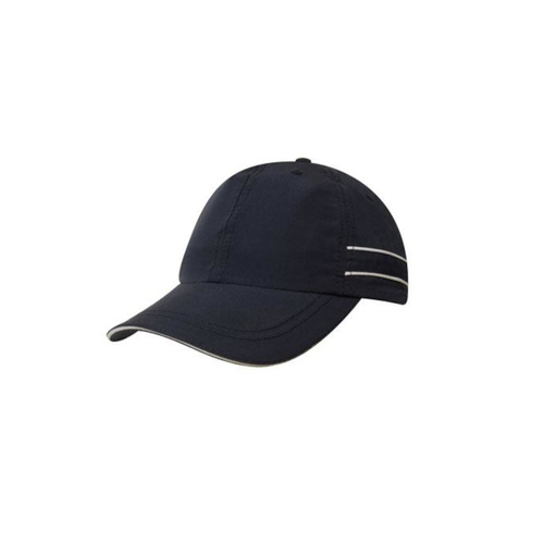 WORKWEAR, SAFETY & CORPORATE CLOTHING SPECIALISTS - Microfibre Sports Cap with Piping and Sandwich