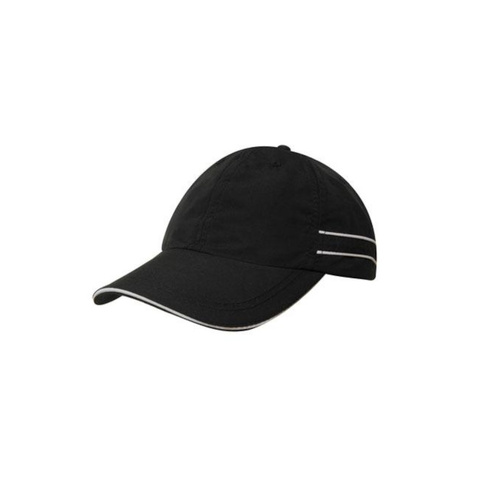 WORKWEAR, SAFETY & CORPORATE CLOTHING SPECIALISTS Microfibre Sports Cap with Piping and Sandwich
