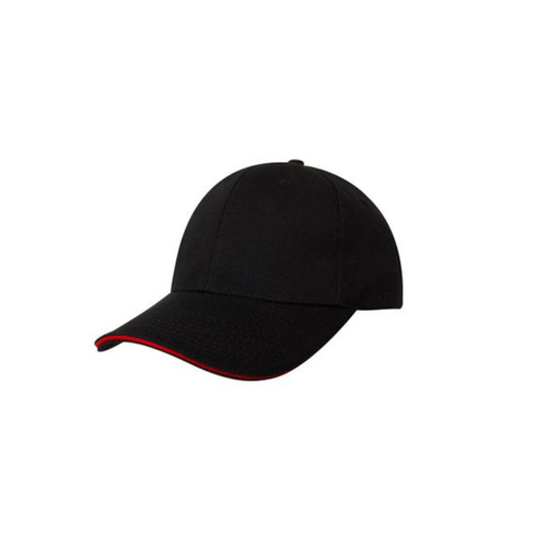 WORKWEAR, SAFETY & CORPORATE CLOTHING SPECIALISTS - Chino Twill Cap with Sandwich Trim