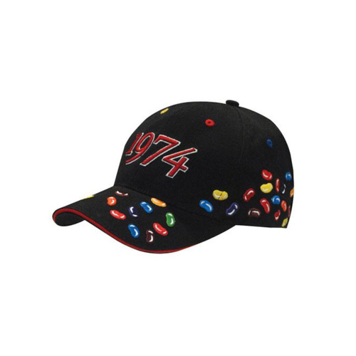 WORKWEAR, SAFETY & CORPORATE CLOTHING SPECIALISTS Brushed Heavy Cotton Cap with Jelly Bean Embroidery