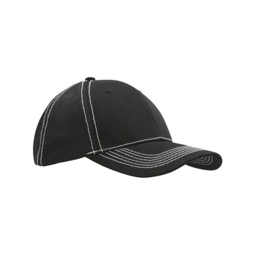 WORKWEAR, SAFETY & CORPORATE CLOTHING SPECIALISTS Chino Twill Cap with Hi Tech Mesh Back