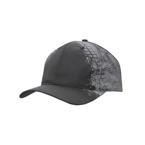 WORKWEAR, SAFETY & CORPORATE CLOTHING SPECIALISTS Breathable Poly Twill Cap with Tire print