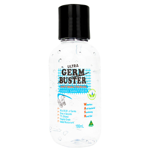 WORKWEAR, SAFETY & CORPORATE CLOTHING SPECIALISTS - Germ Buster Anti-Bacterial Hand Gel 100ml Fliptop