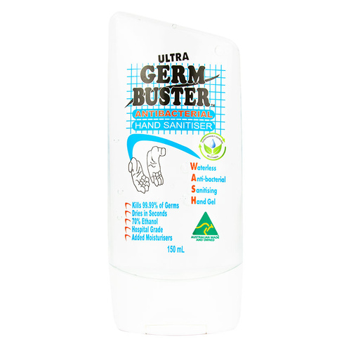 WORKWEAR, SAFETY & CORPORATE CLOTHING SPECIALISTS - Germ Buster Anti-Bacterial Hand Gel 150ml Tube