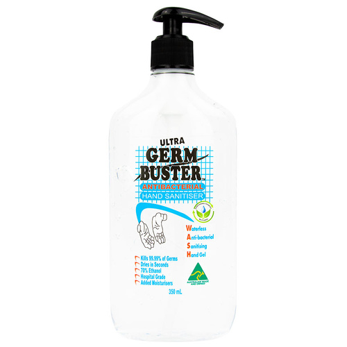 WORKWEAR, SAFETY & CORPORATE CLOTHING SPECIALISTS - Germ Buster Anti-Bacterial Hand Gel 350ml Pump