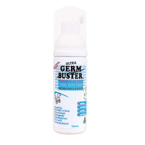 WORKWEAR, SAFETY & CORPORATE CLOTHING SPECIALISTS - Germ Buster Anti-Bacterial Hand Sanitiser Foamer 50ml