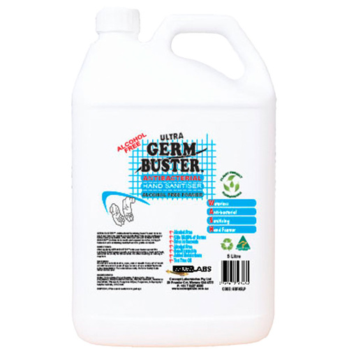 WORKWEAR, SAFETY & CORPORATE CLOTHING SPECIALISTS - Germ Buster Anti-Bacterial Hand Sanitiser Foamer 5 Litre Bottle